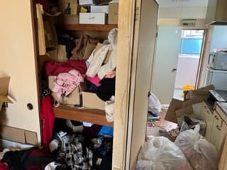 松山市の粗大ゴミ回収の作業前