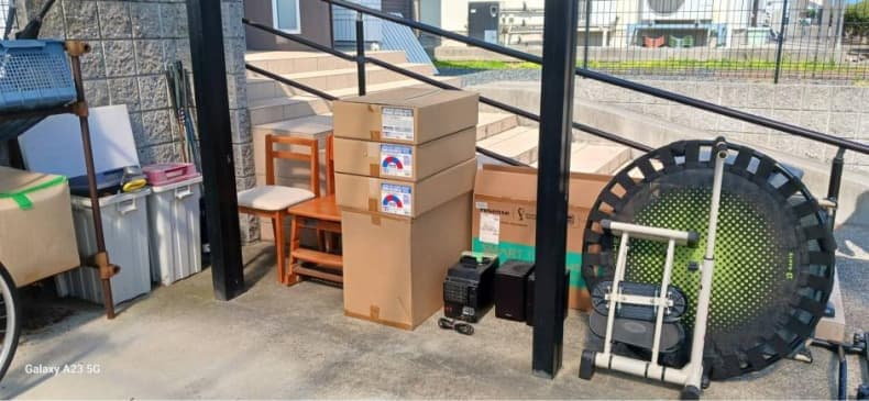 琴浦町の不用品回収の作業前