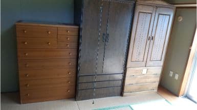 2022.03.08
【岡山市南区 I様】タンスや食器棚など粗大ゴミ回収の作業事例