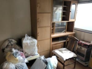 不用品の回収前