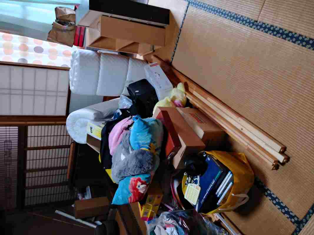 鳥取市の粗大ゴミ回収の作業前