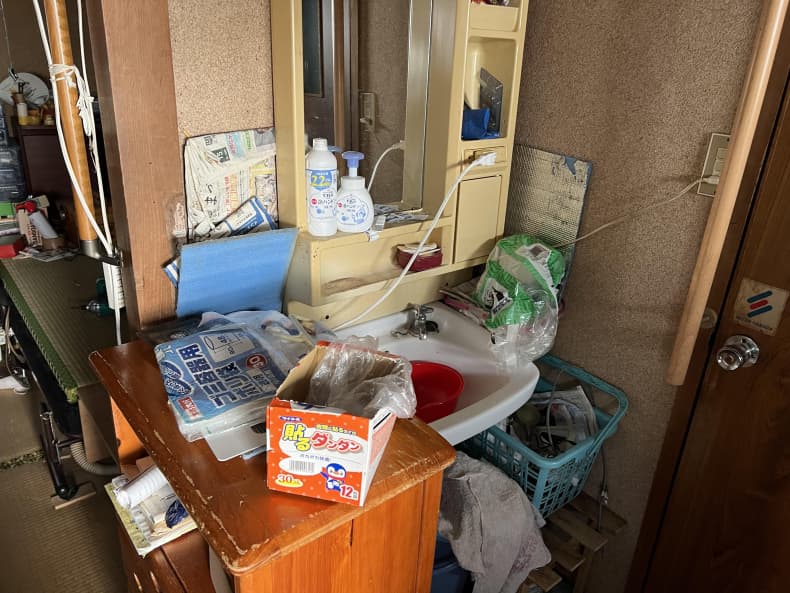 松山市の遺品整理の作業前