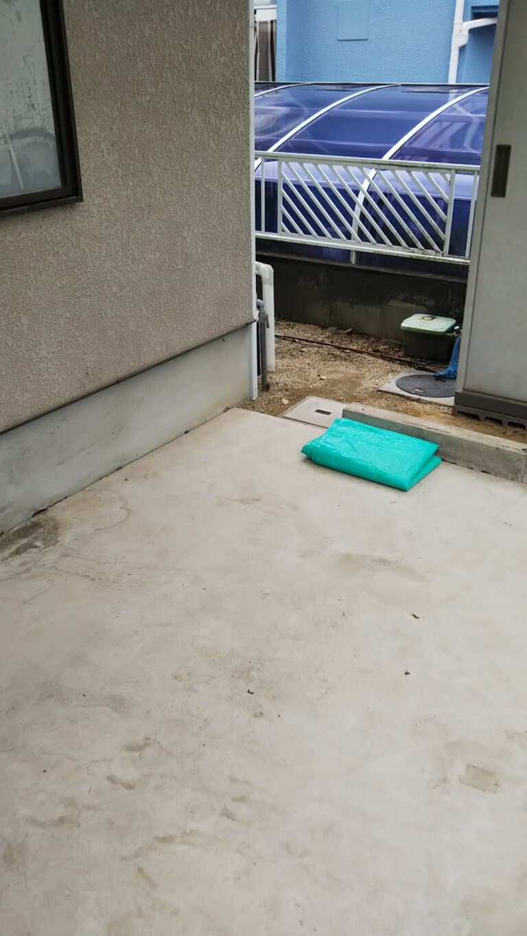 粗大ゴミの回収後