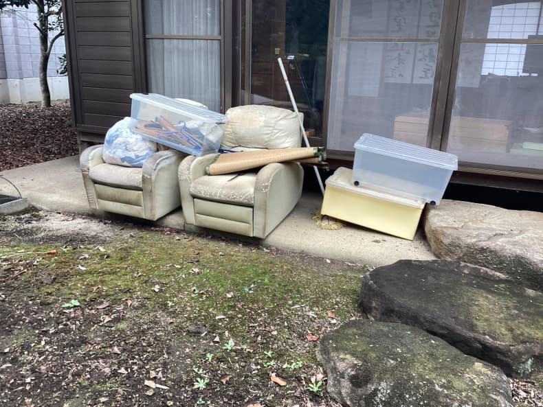 宇都宮市の不用品回収作業前