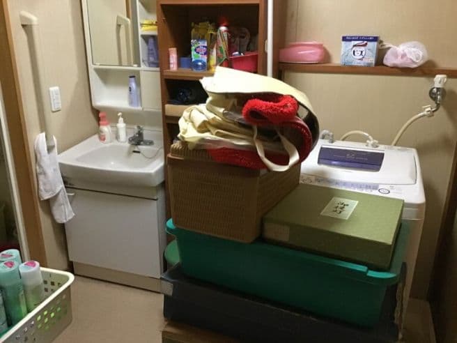 不用品の回収前
