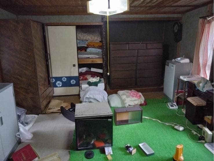 倉吉市の不用品回収の作業前