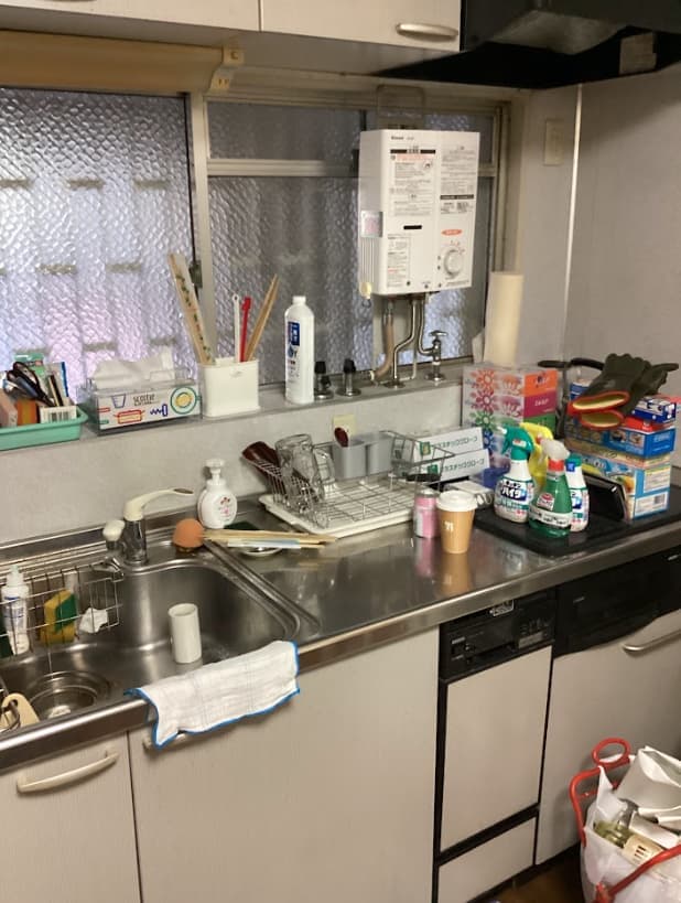 大阪市旭区の不用品回収作業前