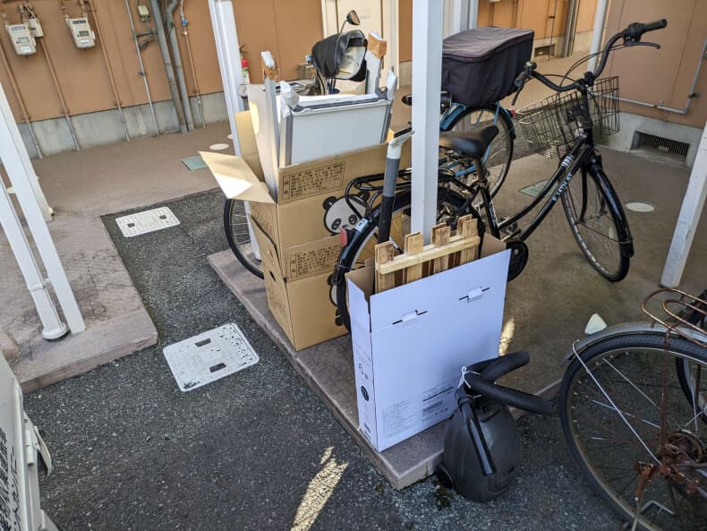 鳥取市の不用品回収作業前