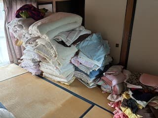 高松市の粗大ゴミ回収の作業前