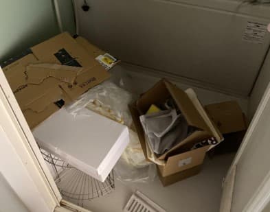 大阪市西区の不用品回収の作業前