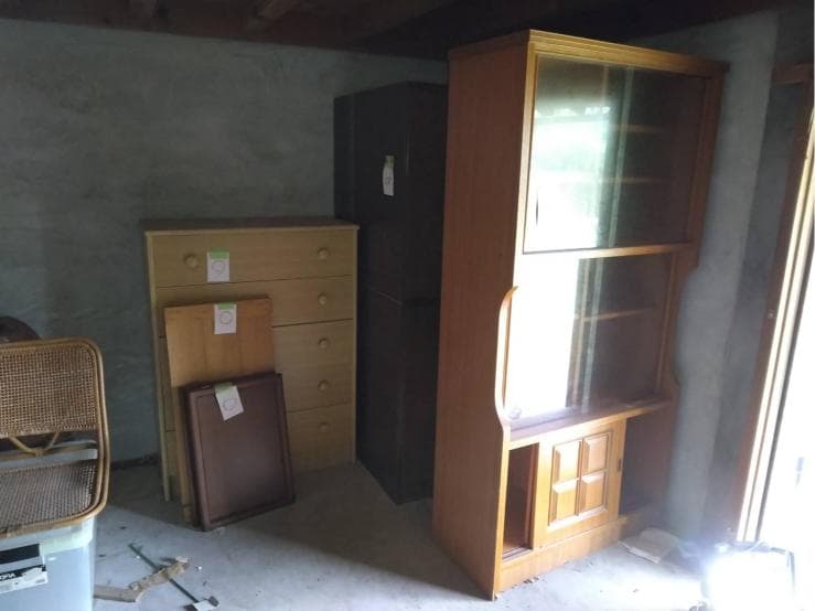 大山町の不用品回収作業前