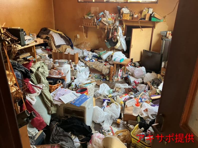 鳥取市の粗大ゴミ回収の作業前