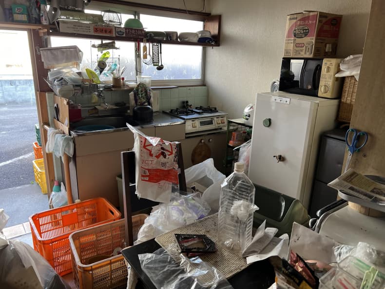 松山市の遺品整理の作業前