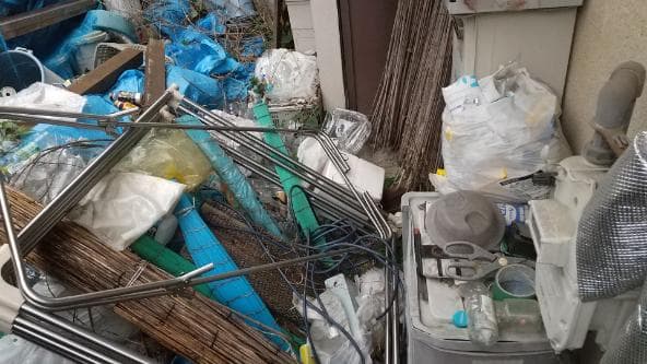 岡山市の不用品回収の作業前