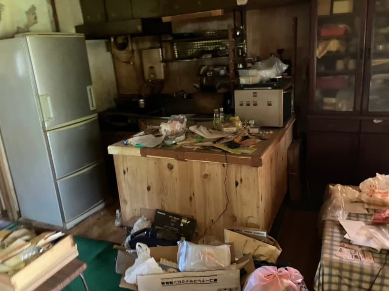 引越に伴う不用品回収の作業前