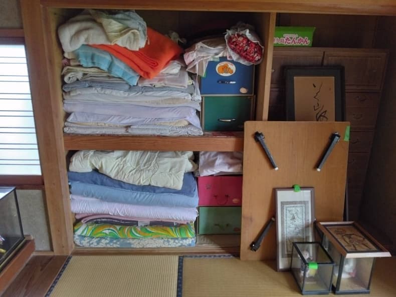 倉吉市の不用品回収の作業前