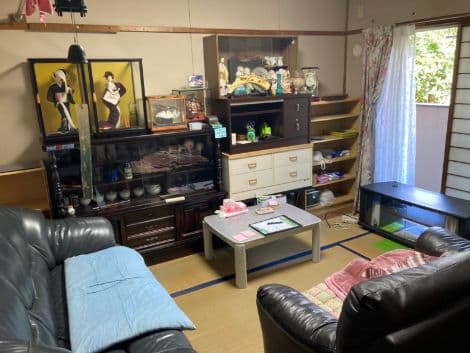 公営住宅の退去に伴う不用品回収の作業前