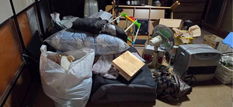 大山町の不用品回収作業前