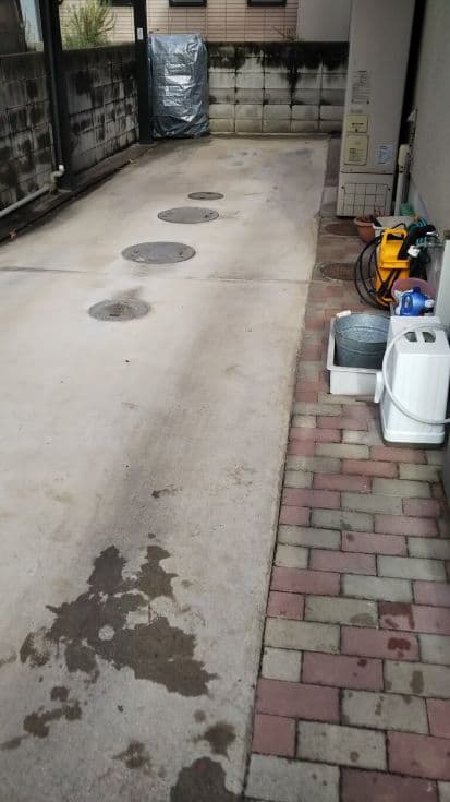 粗大ゴミの回収後