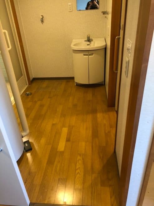粗大ゴミの回収後