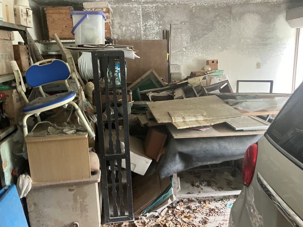 断捨離に伴う不用品回収の作業前