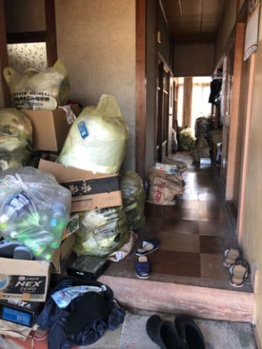 不用品の回収前