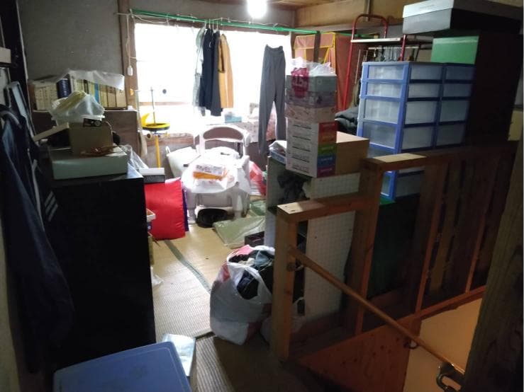 倉吉市の不用品回収の作業前