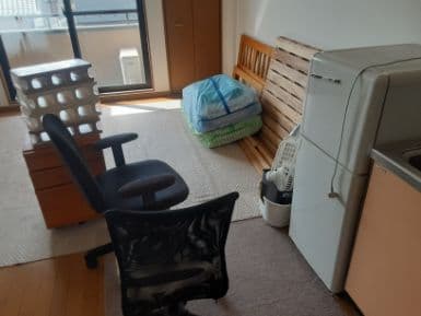 高崎市の洗濯機回収の作業前