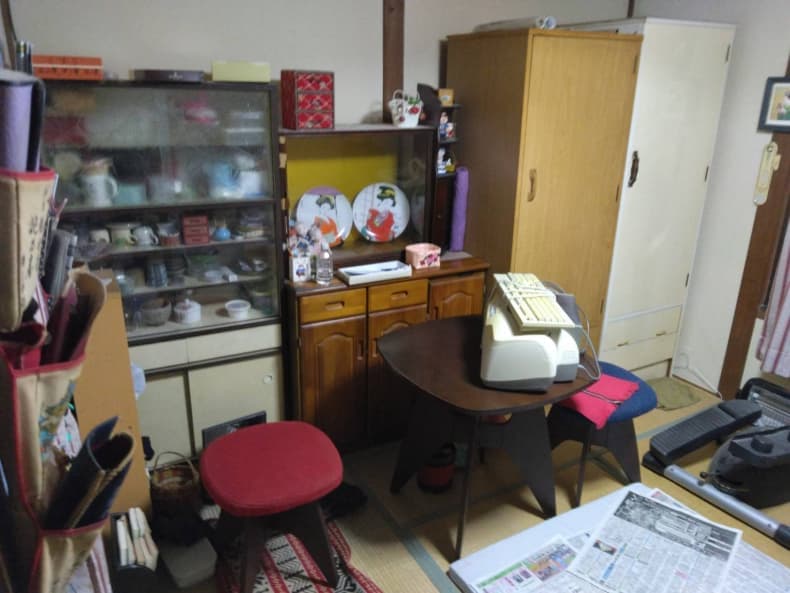 倉吉市の不用品回収の作業前