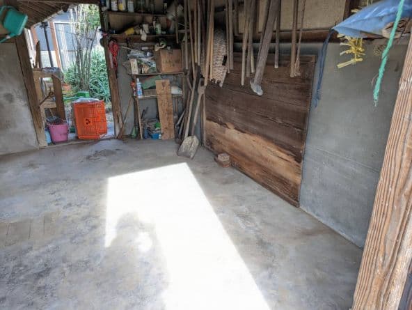 高松市で納屋の片付けの作業後