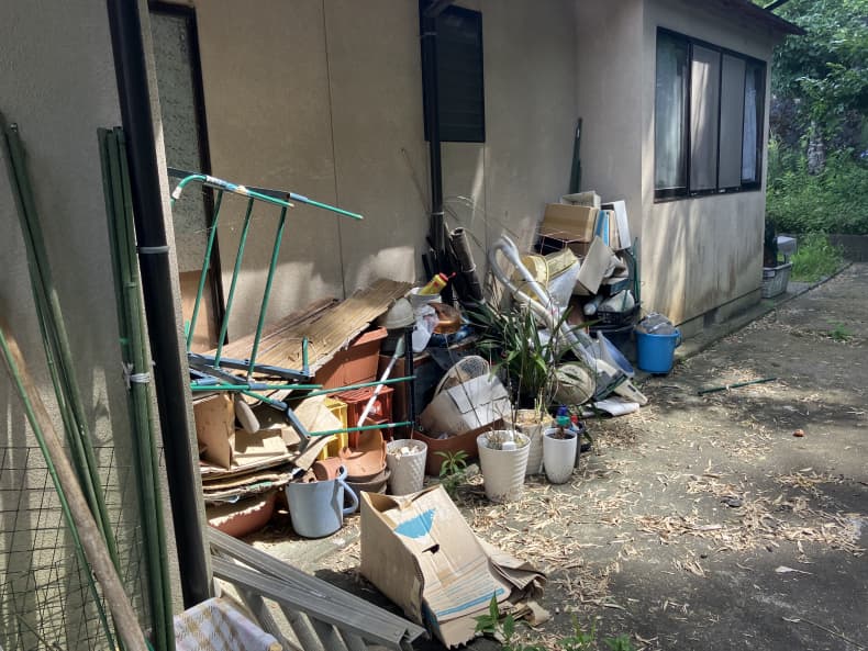 断捨離に伴う不用品回収の作業前