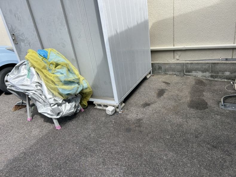 松江市の断捨離に伴う不用品処分の作業前