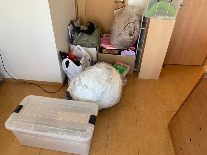 岡山市の不用品回収の作業前