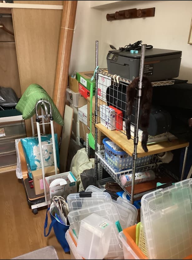 大阪市旭区の不用品回収作業前