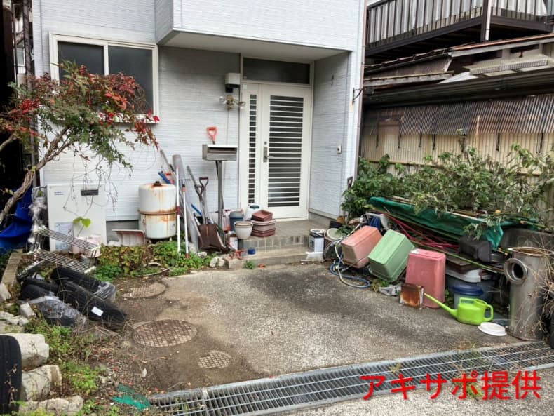 鳥取市の粗大ゴミ回収の作業前