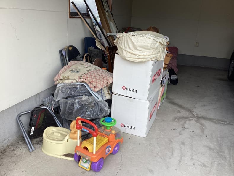 宇都宮市の不用品回収作業前