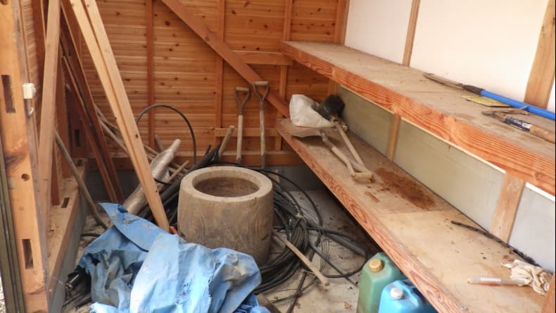 下種町のF様宅の作業前