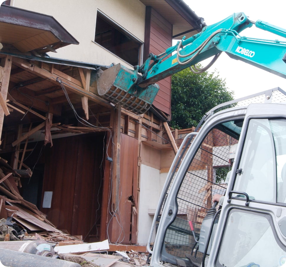 家屋の解体工事