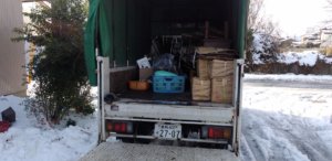 不用品処分の作業後