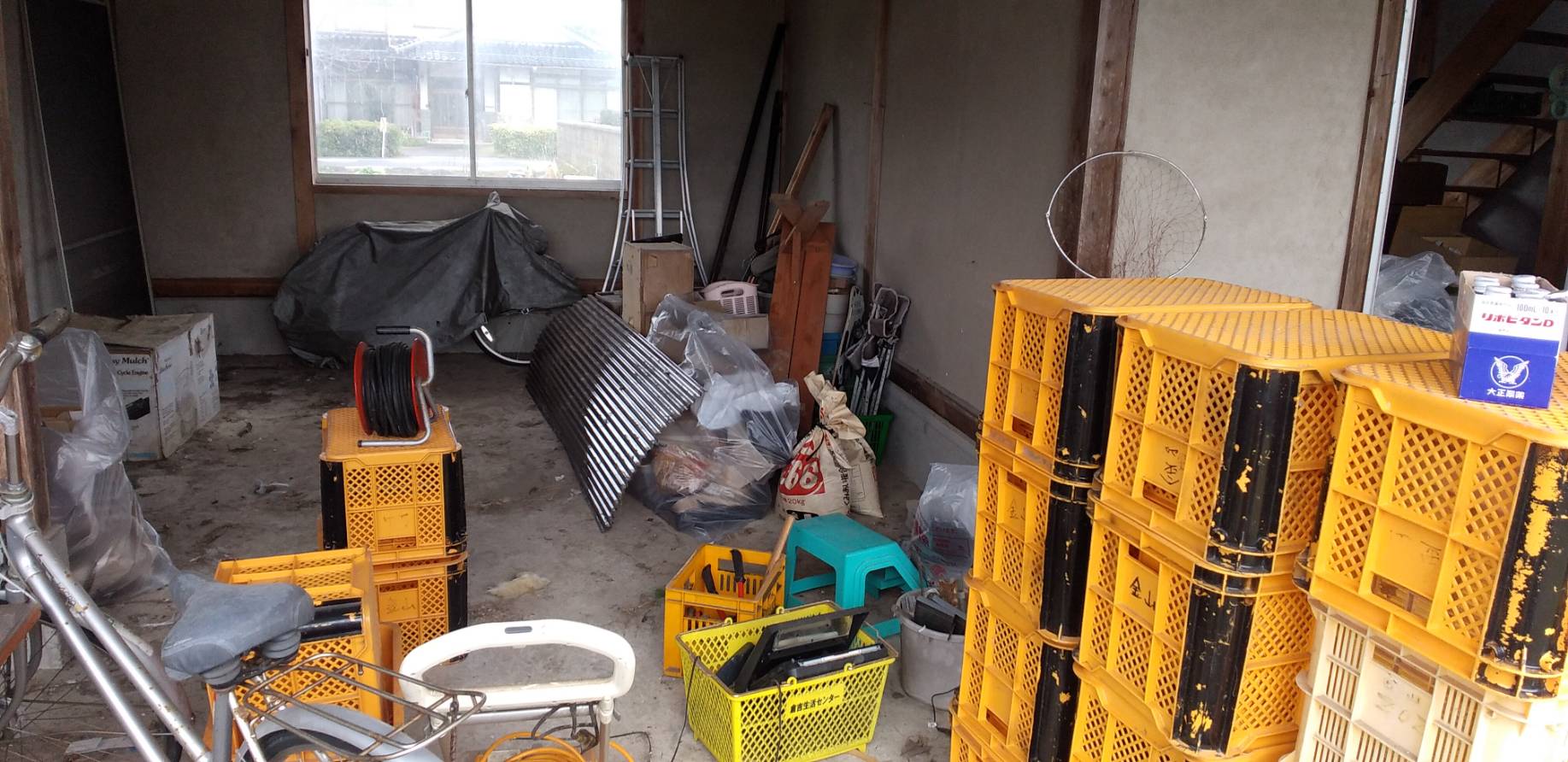 不用品回収の作業前