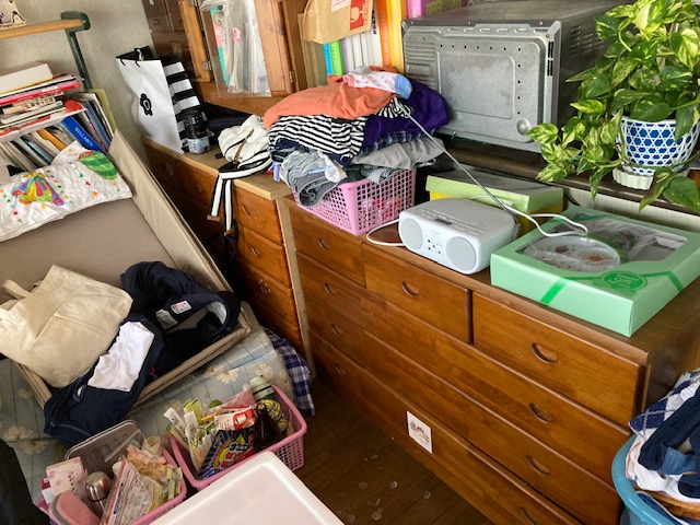 不用品回収の作業前写真