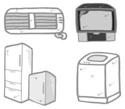 家電リサイクル法に該当する家電製品