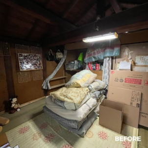 退去に伴う2t車2台分の粗大ごみ回収の作業事例のBEFORE