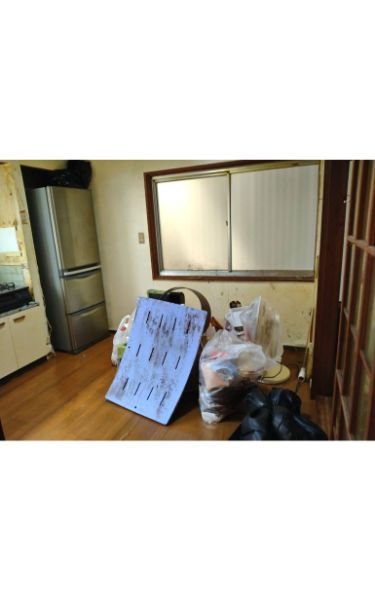 倉吉市の不用品回収の作業前