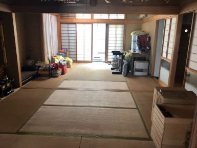 三原市の家財処分の作業前