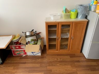 岩見沢市の大型ゴミ回収の作業前