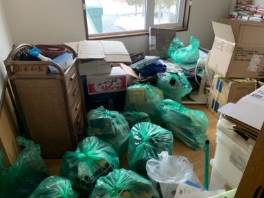 岩見沢市のゴミ回収の作業前
