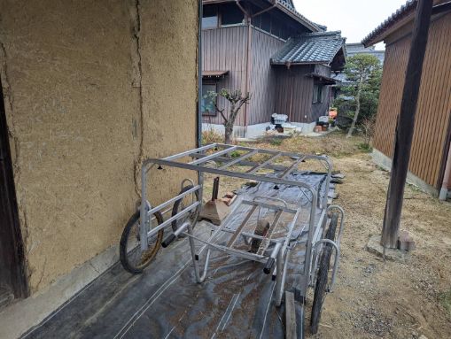 高松市の外回り不用品回収の作業後