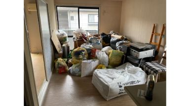 岡山市の不用品回収の作業前