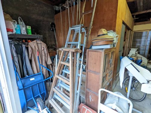 高松市の粗大ゴミ回収の作業前